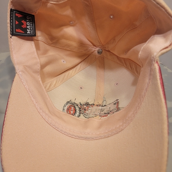 Magic Headwear Pink with Hot Pink Flames Tractor Hat - Picture 5 of 7